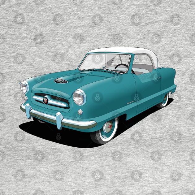 nash metropolitan in teal by candcretro